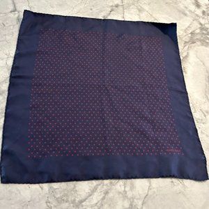 Hermes silk pocket square / scarf / handkerchief, vintage ,16.5"